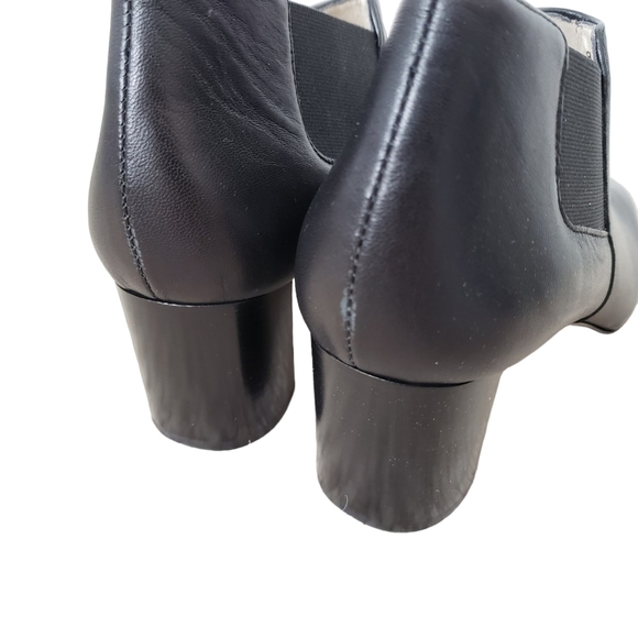 AMALFI by Rangoni Leather Square Toe Heeled Chelsea Boots Narrow Fit - Picture 10 of 16